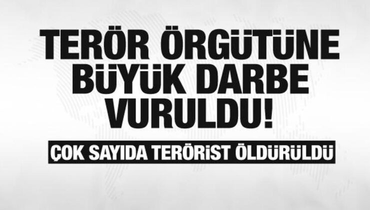 Terör örgütüne büyük darbe vuruldu! Çok sayıda terörist öldürüldü