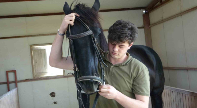 Çukurova Üniversitesi öğrencileri biniciliği eski yarış atlarıyla öğreniyor