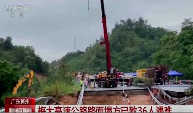 Çin’de çöken otoyolda ölenlerin sayısı 48’e çıktı