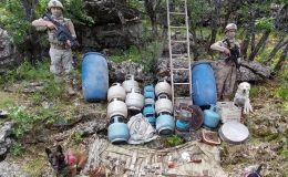 Elazığ’da Teröristlere ait malzemeler ele geçirildi