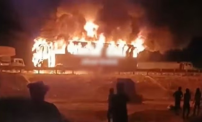 Haryana’da Yolcu Otobüsü Yangını: 9 Ölü